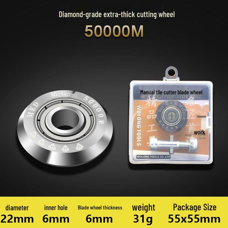 Manual Glass and Tile Cutting Machine with T-Type Alloy Blade Accessories