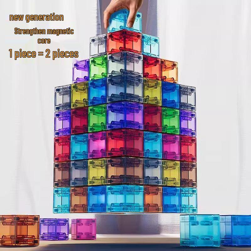 2.5cm Extra Large Magnetic Building Blocks: Geometric Puzzle Shapes for Kids