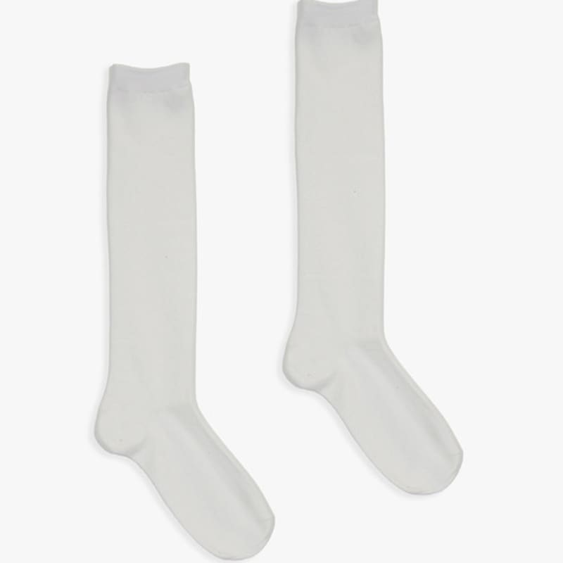 Rosa ANANAS [2 STÜCK 1 SET] BASIC KNIEHOHE SOCKEN_IVORY