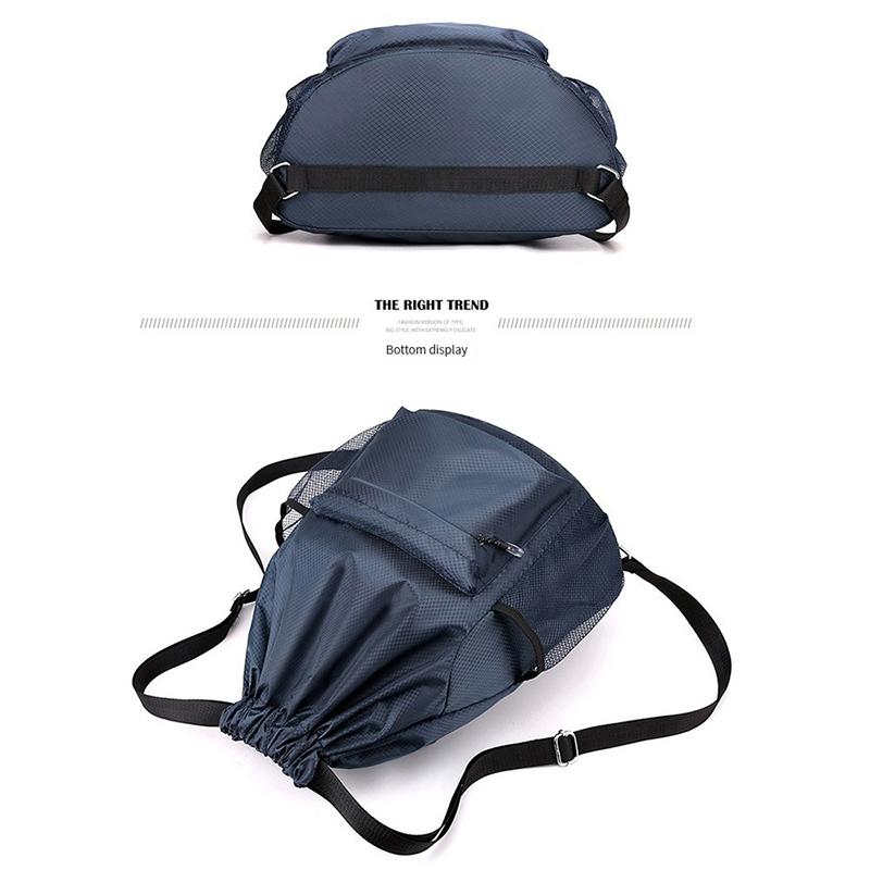 Su Geçirmez İpli Çanta İpli Omuz Çantası Spor Basketbol Çantası Kolay Sırt Çantası