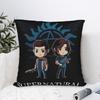 Pillow Case Supernatural Toon Of Sam And Dean Winchester Soft Pillow Cover For Chair Sofa Home Decor Morden Pillowcases