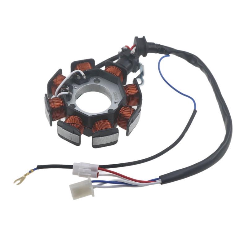 Compatible Yamaha JYM125/YBR Ignition Coil & YBE Eight-Pole Magneto Stator