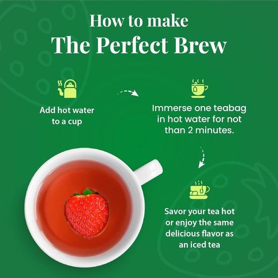 Twinings Green Tea & Strawberry, 25 Tea Bags| Pack of 1| Perfectly Balanced & Refreshing Taste| Light, Fruity Flavour|  Enjoy As Hot or Iced Tea