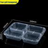 Disposable 4-Compartment PP Plastic Meal Boxes