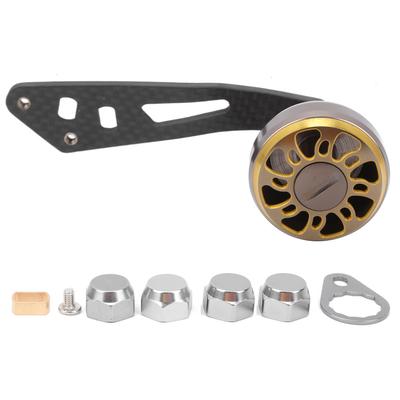 Lotos Hole Carbon Single Rocker Arm Handle Lowprofile Reel Drum Reel Conversion Accessory(Cafe or )