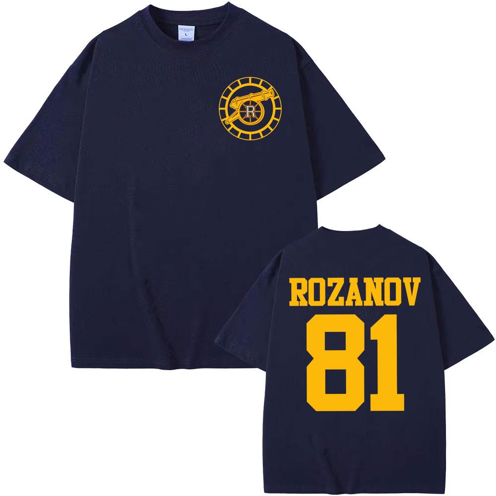 Heated Rivalry Ilya Rozanov 81Boston Raiders T Shirt Men Women Fashion Trend Hip Hop T Shirts Summer Casual Fleece Tshirt Tops