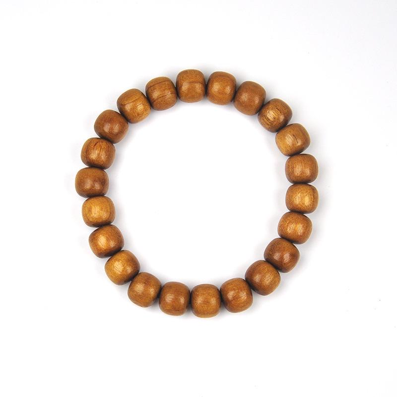 Сычуаньский золотой феб 108-бусинный буддийский молитвенный браслет для мужчин и женщин - Культовое ювелирное изделие Golden Phoebe Wood