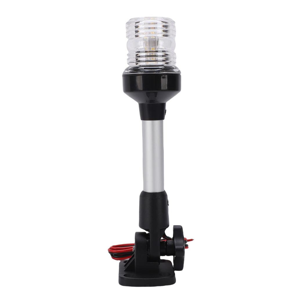 Luce di Poppa per Barca a 360 Gradi Panoramica Palo in Lega di Alluminio 9 Pollici IP67 Impermeabile LED Pieghevole Luce di Poppa per Pontone