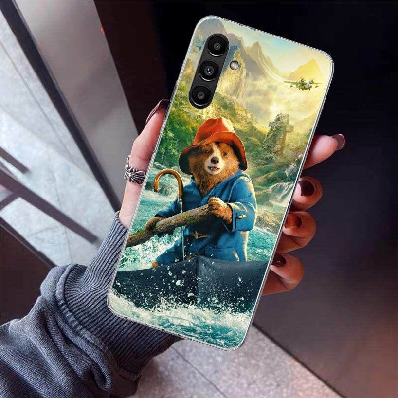 Cute P-PaddingtonS Bear Phone Case For Samsung Galaxy A17 A16 A15 A14 A13 A57 A56 A55 A54 A53 A37 A36 A35 A34 A33 A26 A25 A24 A2
