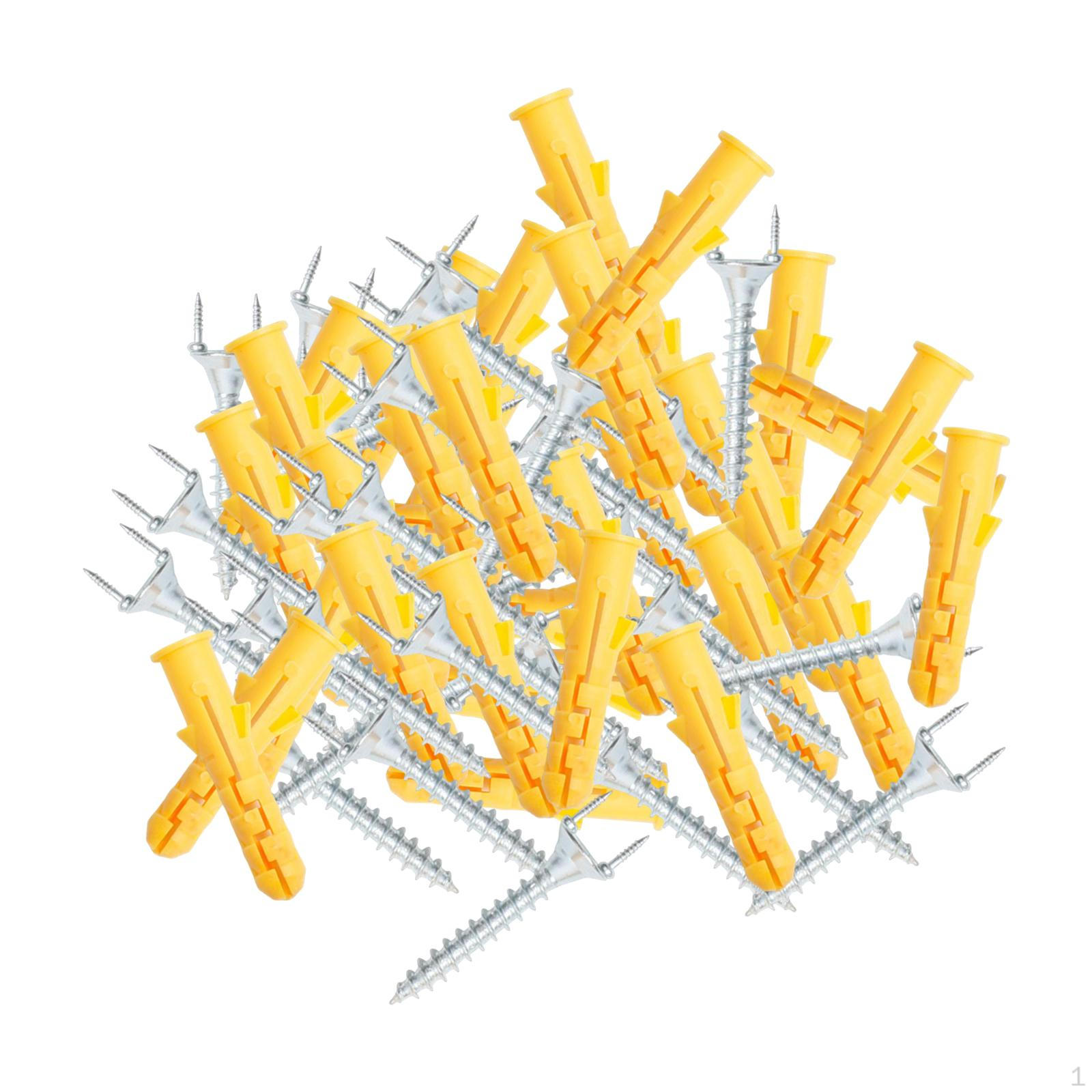 

50 Count Double Ended Dowel Screws for Baseboard Installation 3.5mm