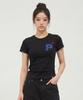 Peideu Pd Polka Dot Slim Fit Short Sleeve T-Shirt Black