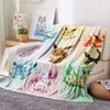 Pokémon Combination  Print Flannel Blanket, High Quality Comfortable for All Seasons, Home Decor, Warmth and Comfort