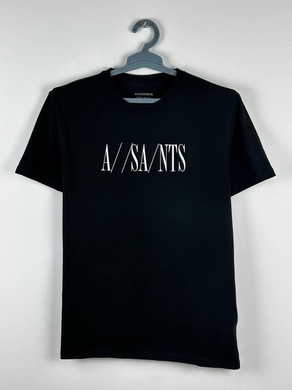 Allsaints Logo Black T Shirt Size S Unisex T-Shirt L