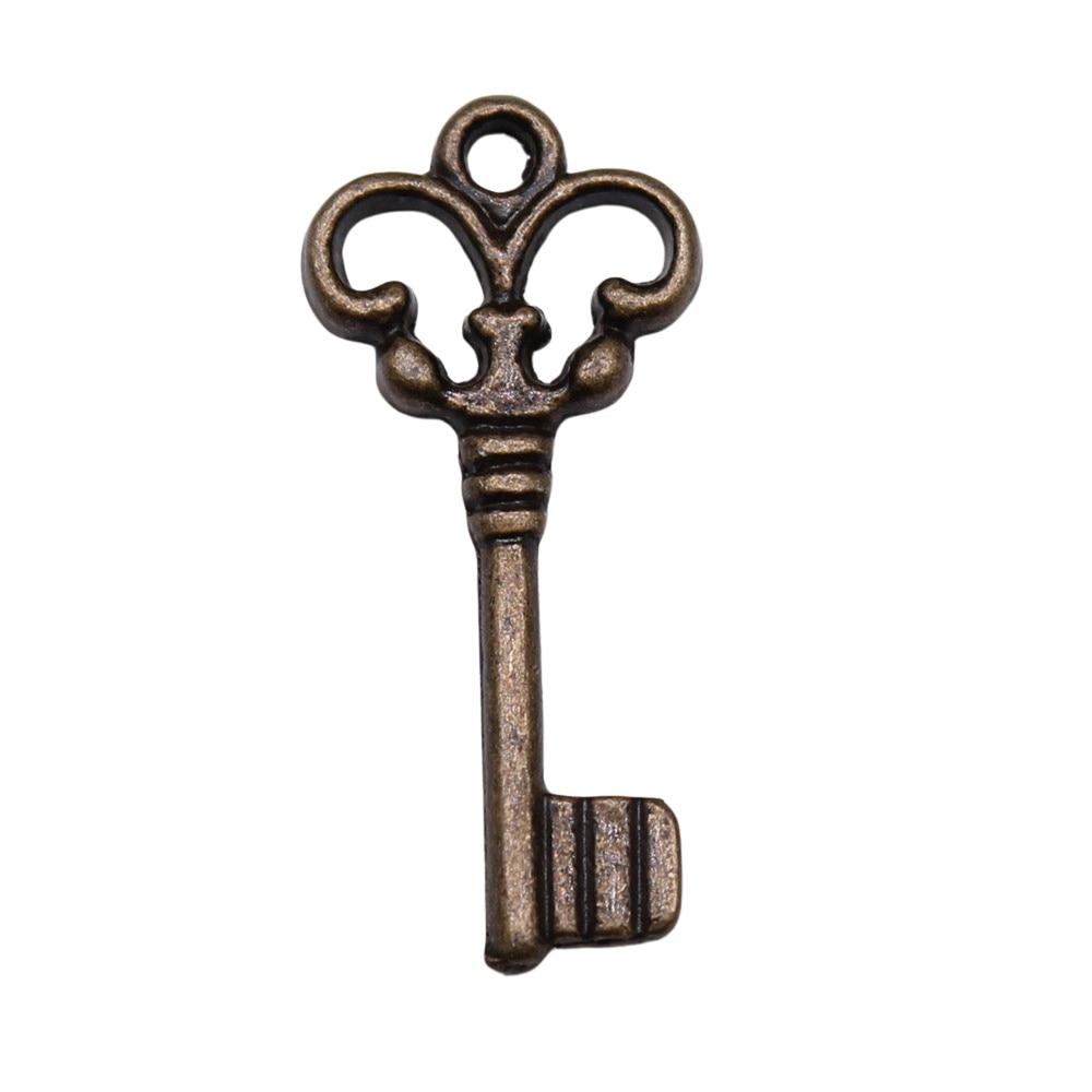 

40шт Подвески для ключей античная бронза цвет цинковый сплав 21х10мм