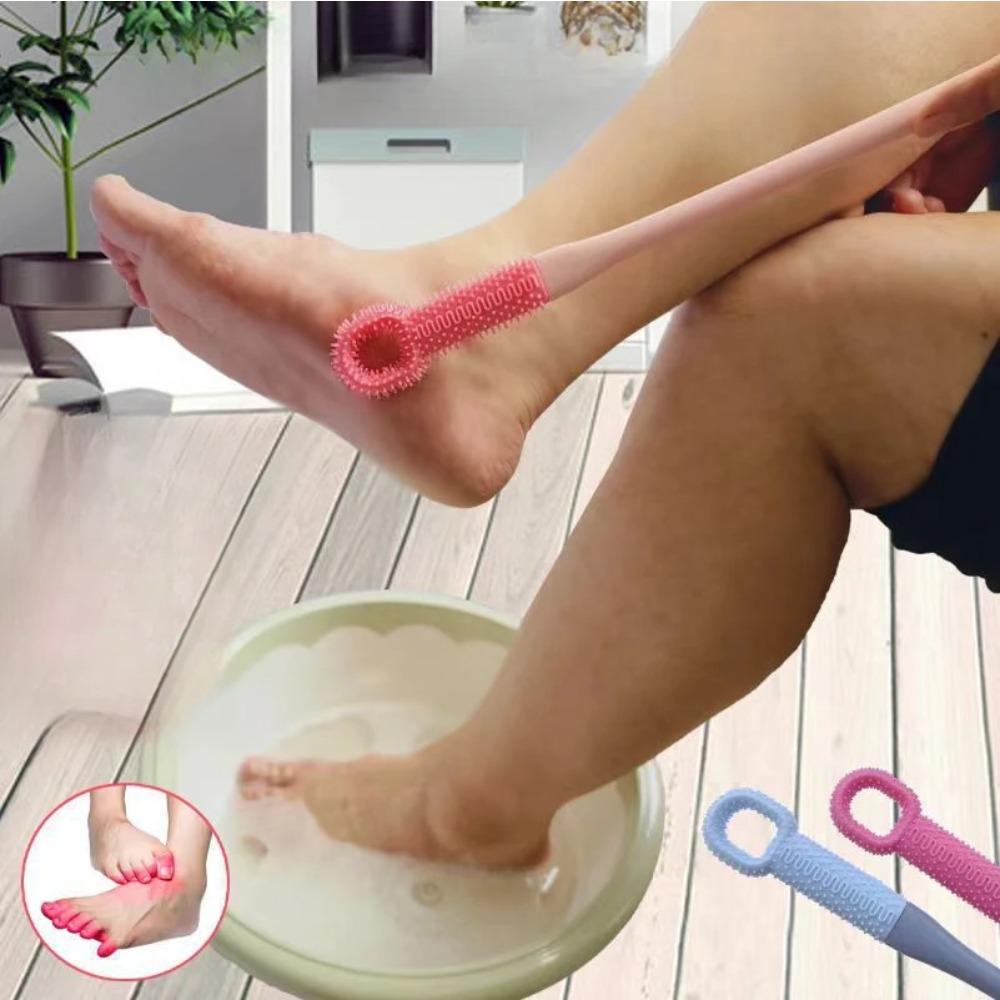 1 Stück Weiche Reinigungsbürste für Füße Bad Dusche Peeling Massage Haushaltsartikel Hygienisches Fußpflege-Werkzeug Badezimmerzubehör