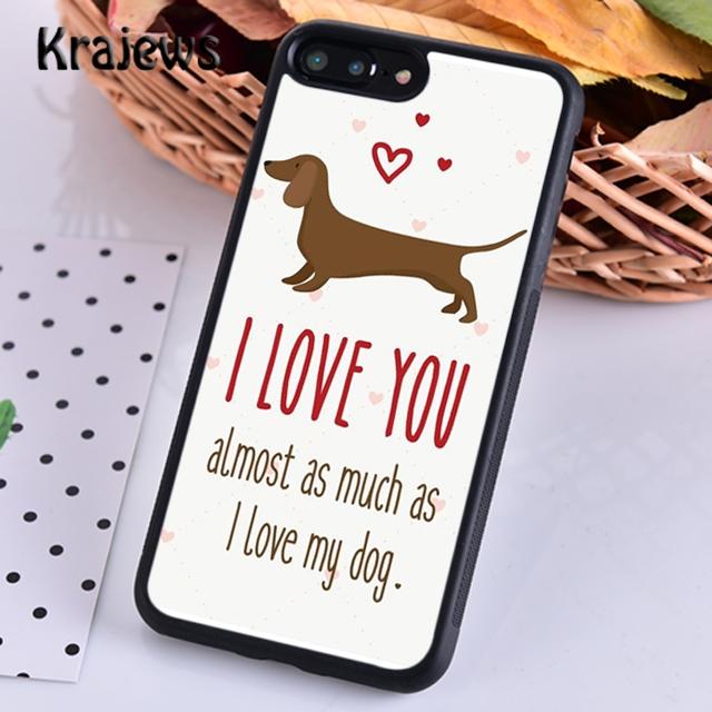 Krajews Sausage Dog Dachshund Quotes For iPhone 17 Air 16 Phone Case Cover 15 14 Plus 12 Pro Max Coque Fundas