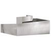 Garden Planter Silver 100 X 100 X 50 Cm Stainless Steel