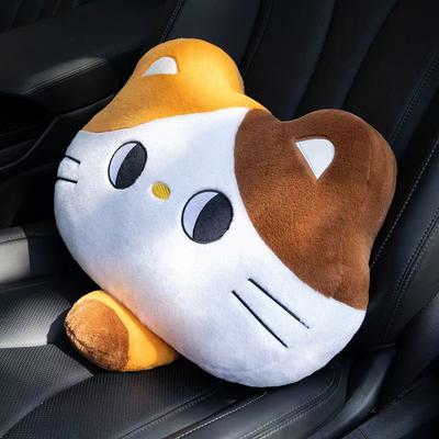 30cm Symulacja Nowy Duży Ogon Gruby Kot Poduszka na Fotel Samochodowy Poduszka Wypełniona Pluszowa Zabawka Kreskówka Anime Śliczny Dom Prezent dla Przyjaciół Zabawna Lalka