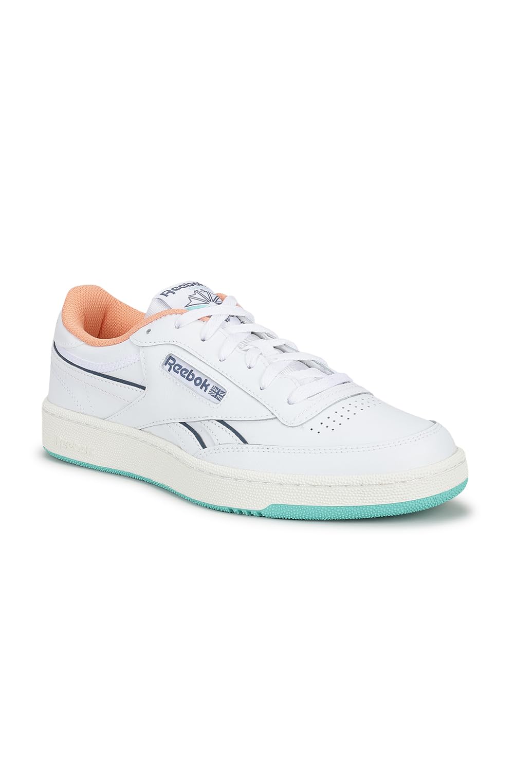 Reebok Club C Revenge Sneaker Size cm Boots, White/Aqua, 27.0
