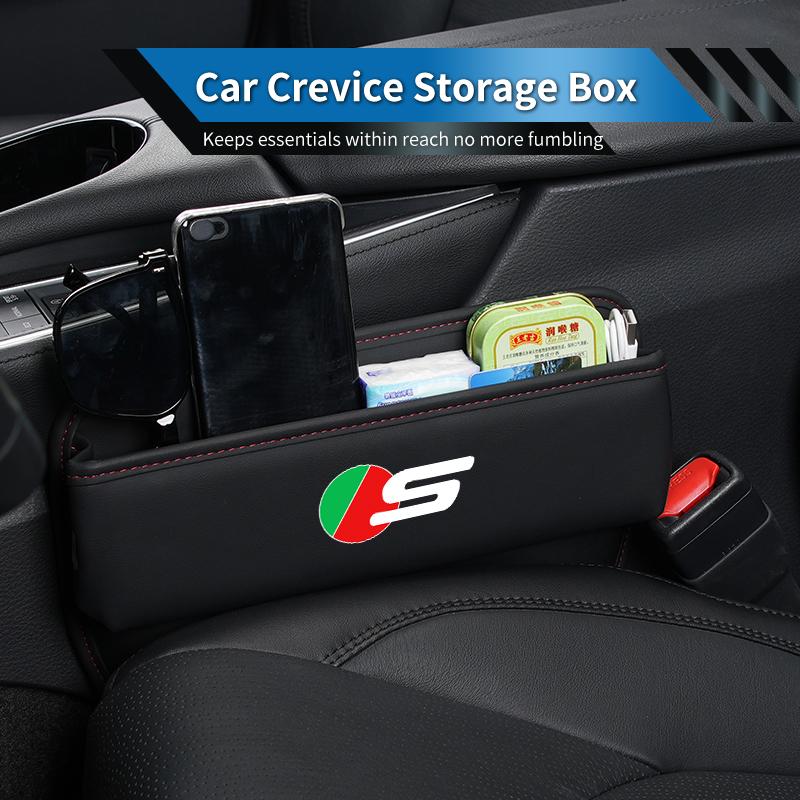 Car Seat Gap Storage Box Side Seam Organizer Leak-Proof Case Accessories For Jaguar XF XJ XFR XKR X-Type F-Pace I-Pace S-Type F PP30