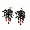 New Multiple Earrings Halloween Earrings Bat Skull Tassel Spider Web Earrings Party Ball Accessories