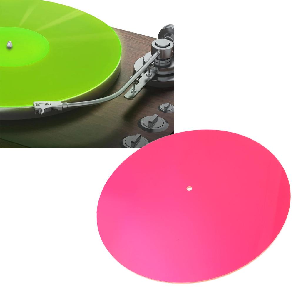 Acrylic Turntable Mat Reduce Noise Improved Sound Quality Anti Static Slipmat for Records 12in