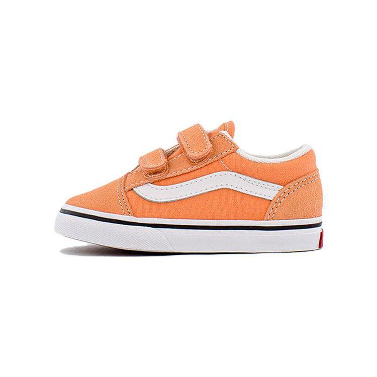 

Vans Old Skool V Low Top Skate Shoes Baby Sneaker White Orange VN000D3YCK8 25.5