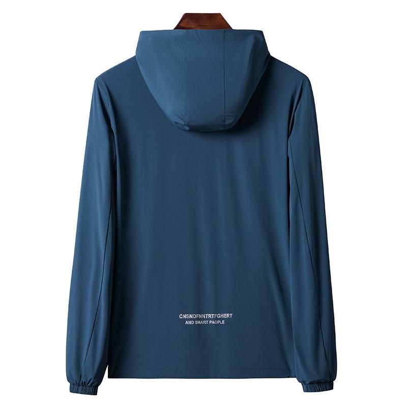 Sonnenschutzkleidung Herren Sommer Neu Lässig Große Größen Kapuzenjacke Sonnenschutzkleidung Herren Hautmantel Trend
