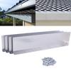 4Pcs/Set Flat Shingle Aluminum Roofing Gutter Guards Roof Rain Diverter  Suitable Most House