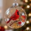 7cm Nature's BirdsOrnament Ornament Gift Acrylic Solid Color Xmas Tree Ornament Charm Birds Bauble DIY Christmas Ball Pendant