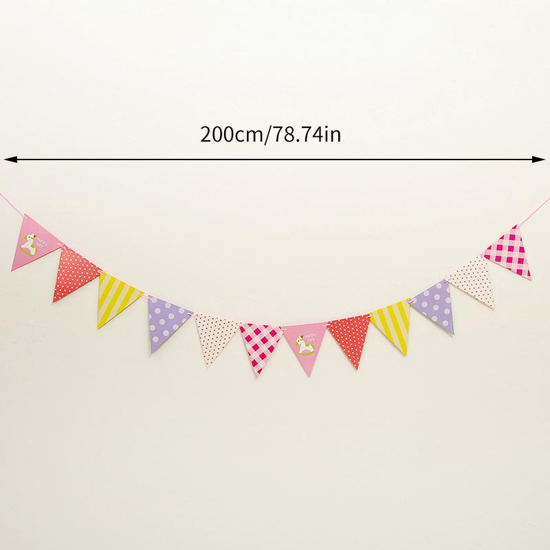 Barevné vlaječky vánoční narozeninová svatební závěsná bannerová párty pro domácí dekoraci