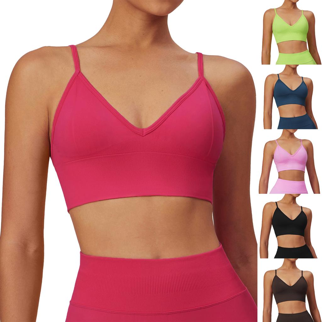 Women's Fashion Seamless Sling Back Yoga Bra Premium