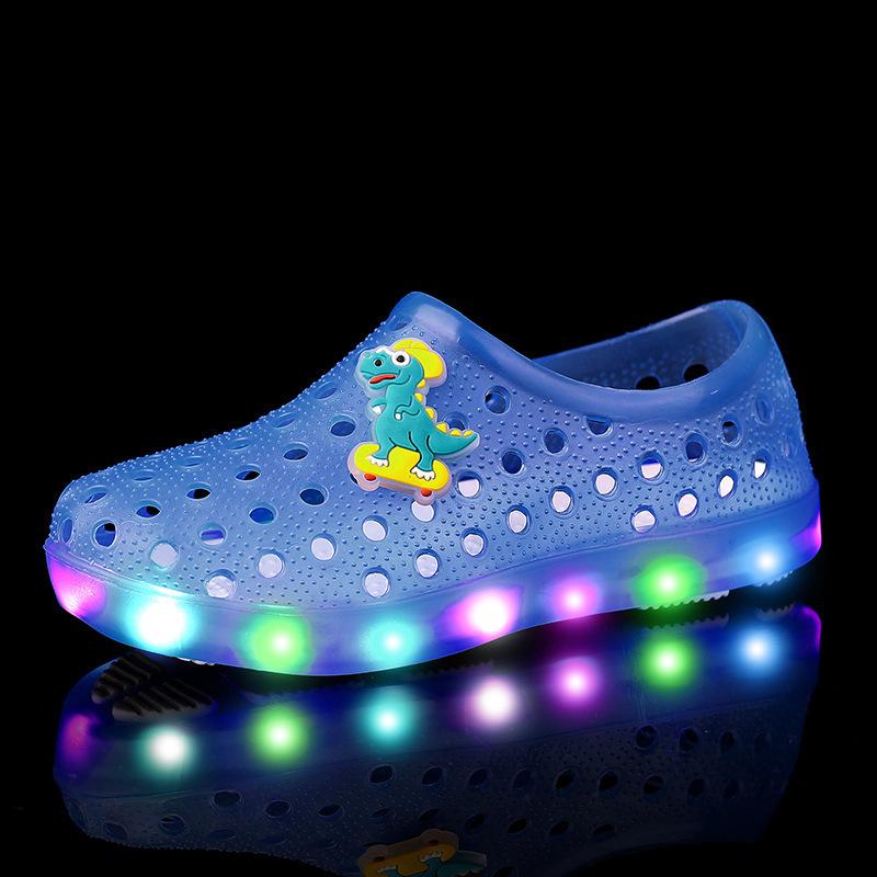 Children's LED Flashing Light-Up Summer Garden Sandals for Toddlers