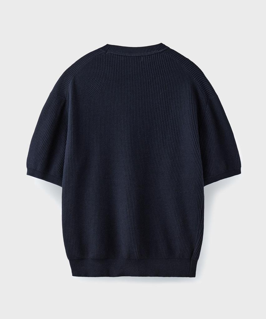 Beulaendideu Hard Twist Holiday Round Knit [Navy]