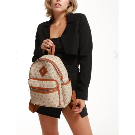 Original Women's Logo Quilted 4 Compartment Travel School Sports Daily Use Luxury & Stylish Backpack