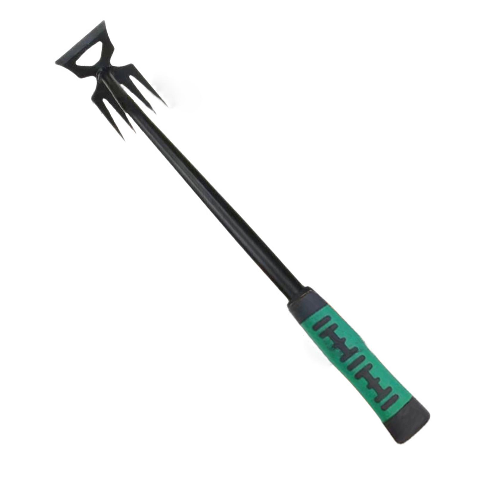2 In 1 Dual Headed Hoe Garden Hand Rake Farm Tool Long Stirrup Hoe Cultivator with Adjustables Handle for Flower Beds Weeding