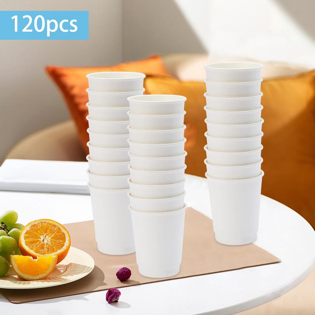Disposable Coffee Cups Beverage Paper Cup and Cold No Leakage Eco Friendly for Water Milk