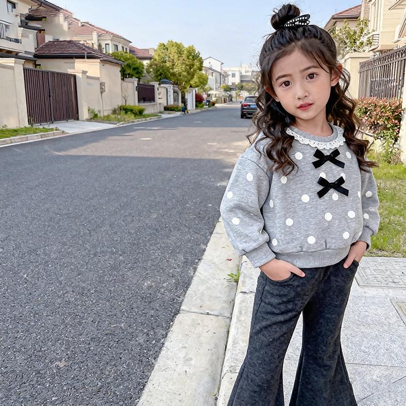 Girls' 2025 Korean Style Spring/Autumn Casual Hoodie Two-Piece Set