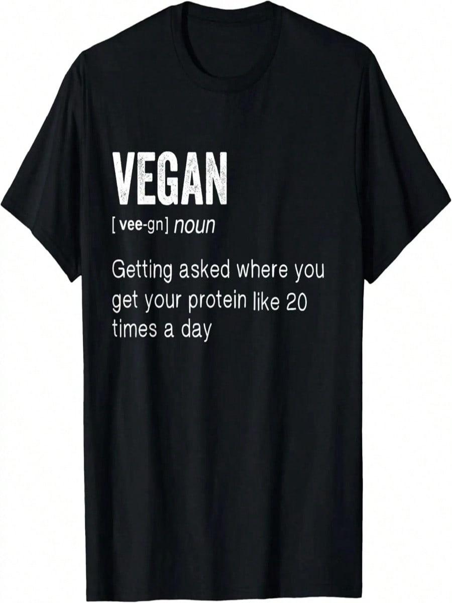 Vintage Funny Vegan Definition T-Shirt S разноцветный