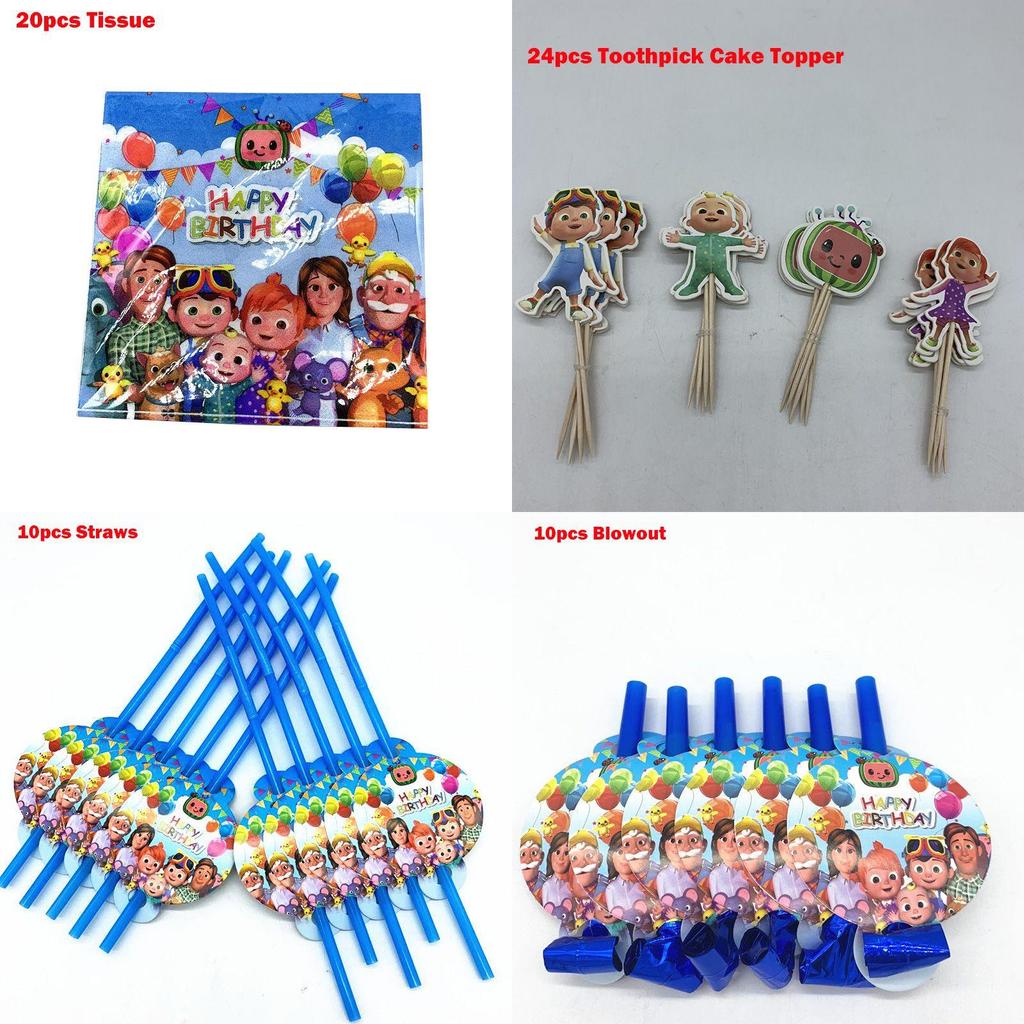 Colorful Kids Birthday Party Supplies Featuring Joyful Plates And Happy Banners