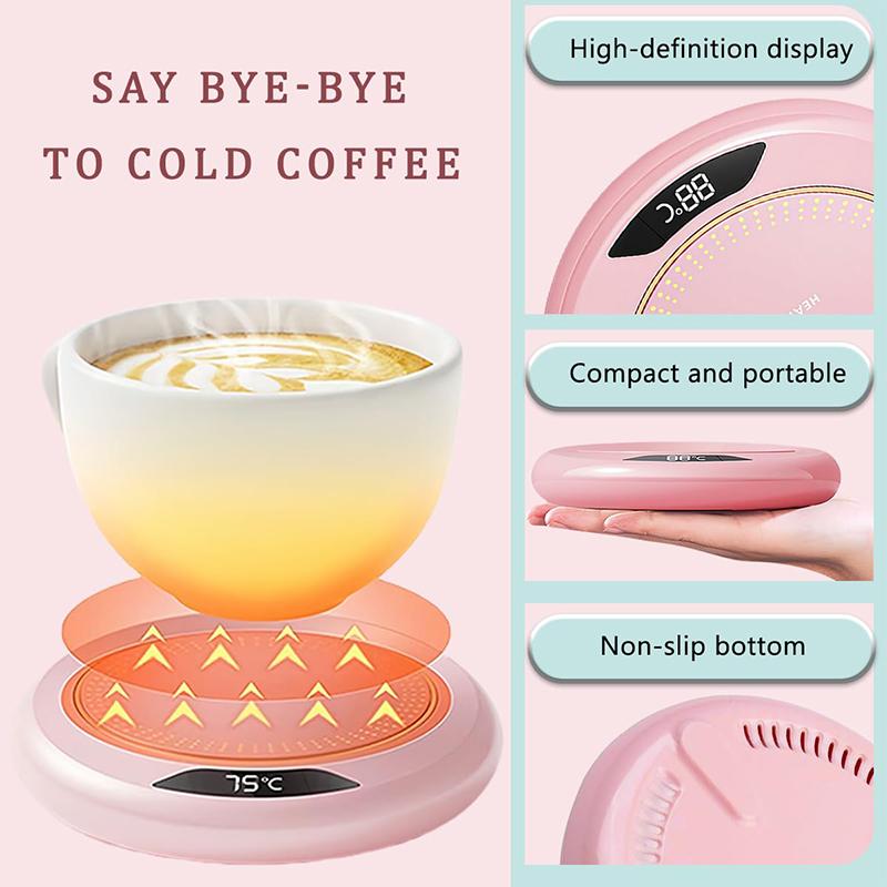 Coffee Mug Warmer Heated Coaster For Drinks Milk Tea Sandwiches Candles Smart Electric Beverage Warmer Desk Coffee Warmer