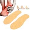 Orthopedic Foot Arch Support Insole Anti Slip Breathable Foot Correction Insole (Yellow)(37-38 )