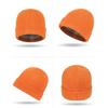 Stretch Knitted Winter Hat Solid Color Pullover Hat Neck Warmer  Outdoor Cycling Skiing