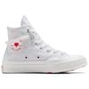 Converse Chuck 70 Love Fashion Versatile Slip Resistant Durable Lightweight High Top Skate Shoes Women Sneakers White A11967C