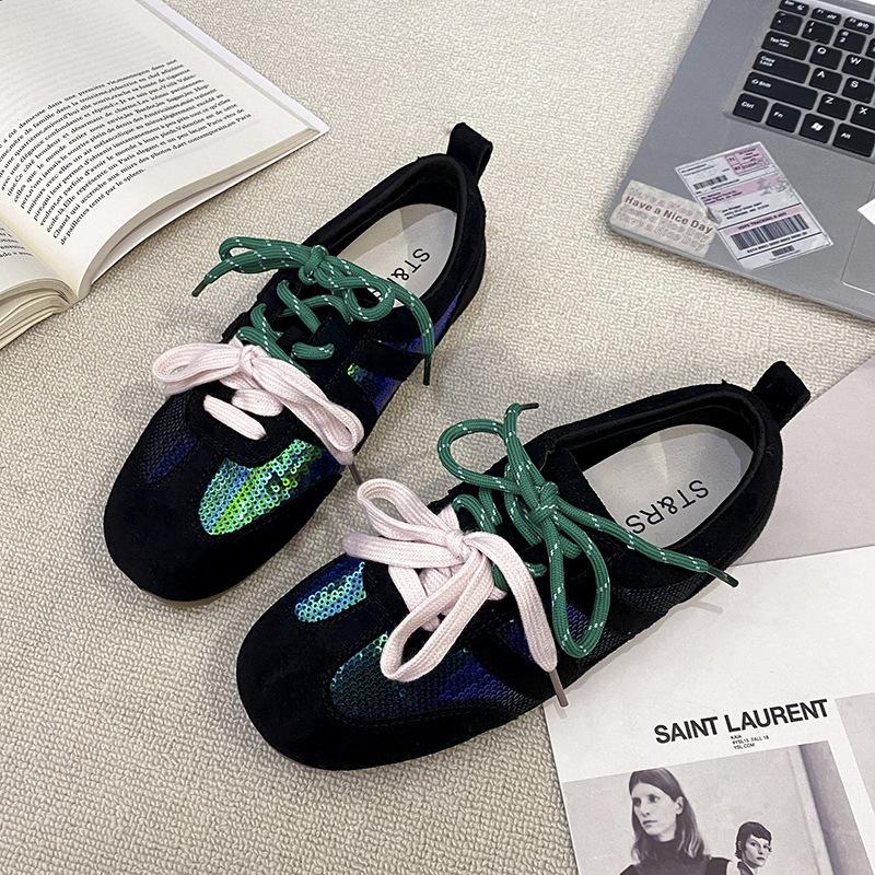 

Mesh breathable new German training net shoes women s 2025 autumn new light sports and leisure little white shoes versatile board shoes 40 синий