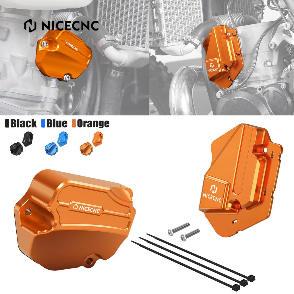 NICECNC For KTM EXC 300 EXC 250 For Husqvarna TE 300 TE 250 2024 Left Power Valve Guard & Performance Oversized Powervalve Cover