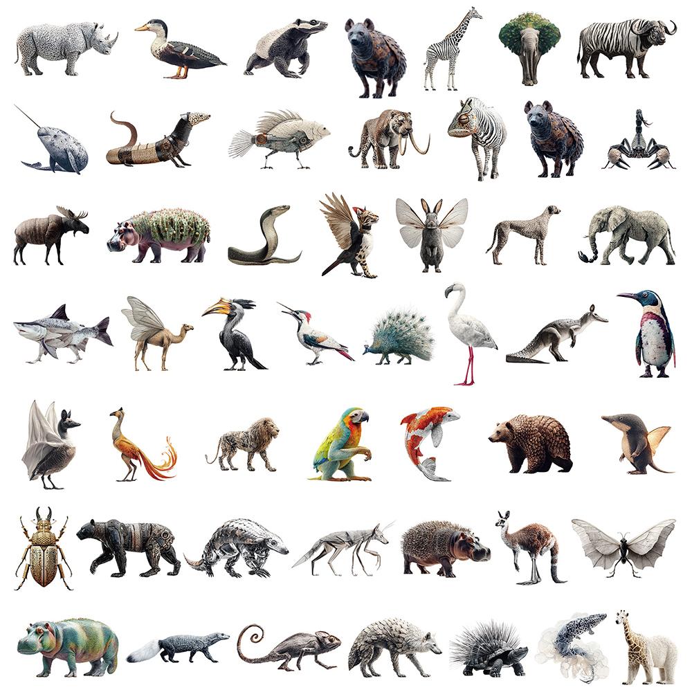 10/30/50pcs Funny Abstract Animal Stickers Zebra Phantom Graffiti Decal Stationery Phone Helmet Car DIY Cool Cartoon Sticker Toy