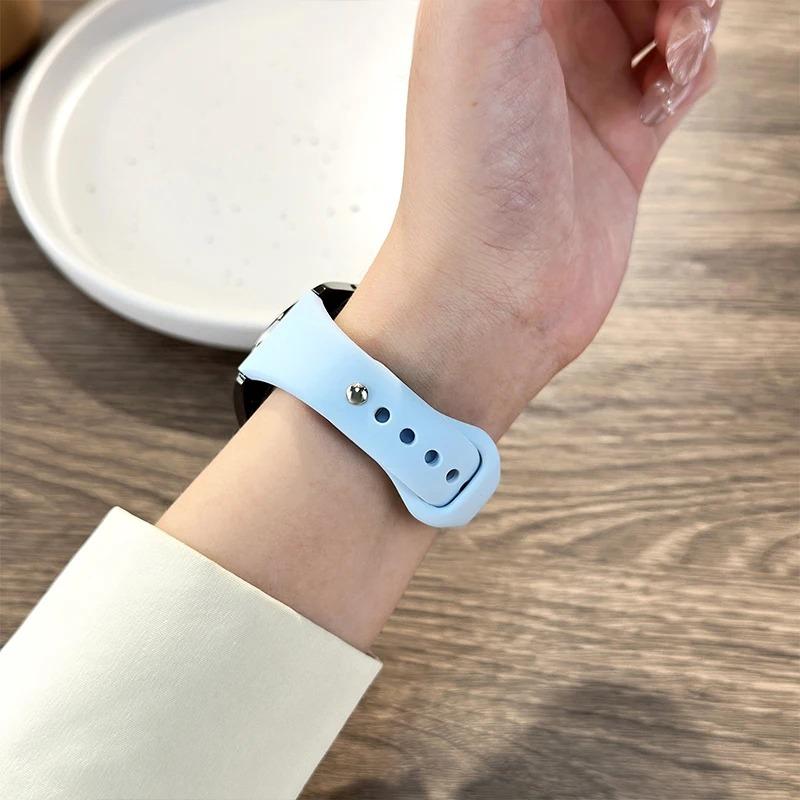 18mm 20mm 22mm Slim strap For Samsung Galaxy watch 7/6/5/pro/4 Silicone bracelet Huawei watch GT 4-2e-3-3 pro 46mm xiaomi watchbands