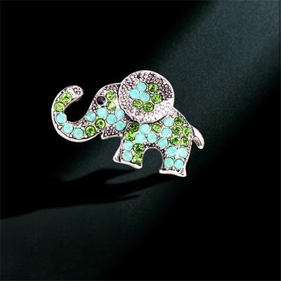 Luxus voller Strass Elefant Brosche Pins für Frauen bunte Tier Schönheit lässig Charme Broschen Schmuck Party Hochzeit Geschenke
