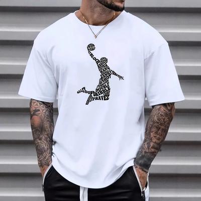 Street Slam Dunk Print T-shirt Men's Women's Short-sleeved T-shirt Cotton T-shirt